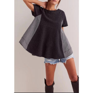Women's We The Free Top Size M Black Gray